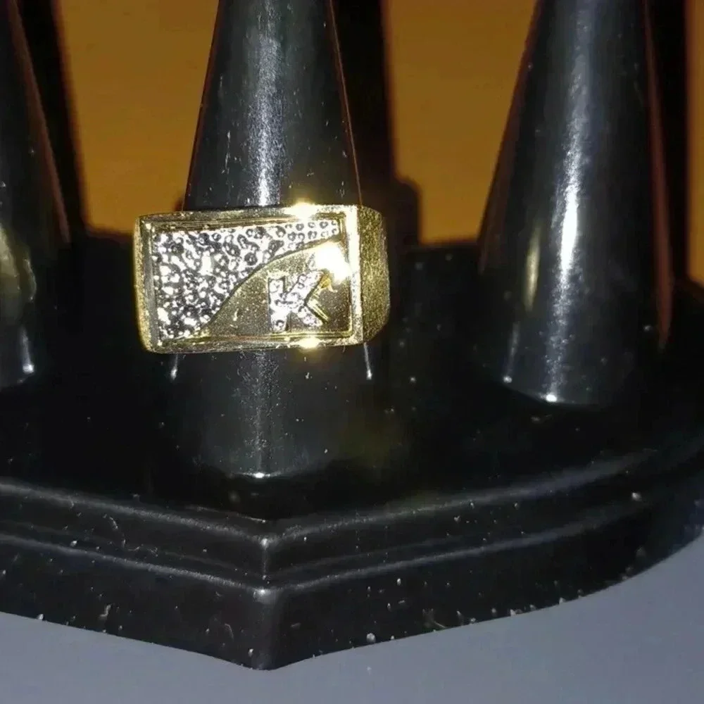 Gold plated men's ring